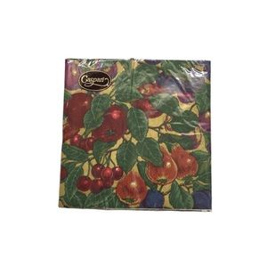 Caspari Fruit Orchard Dinner Napkins (Set of 7)